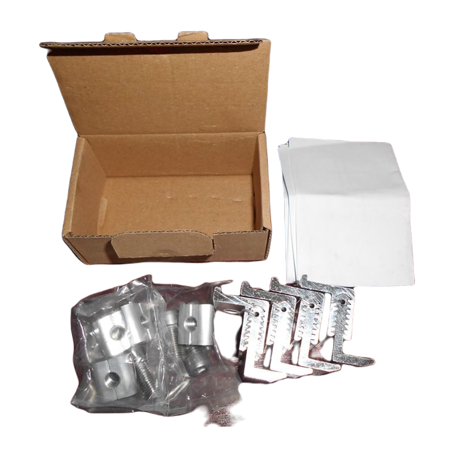 Morsetto terminale regolabile KLIK 32-42mm - argento / ALU